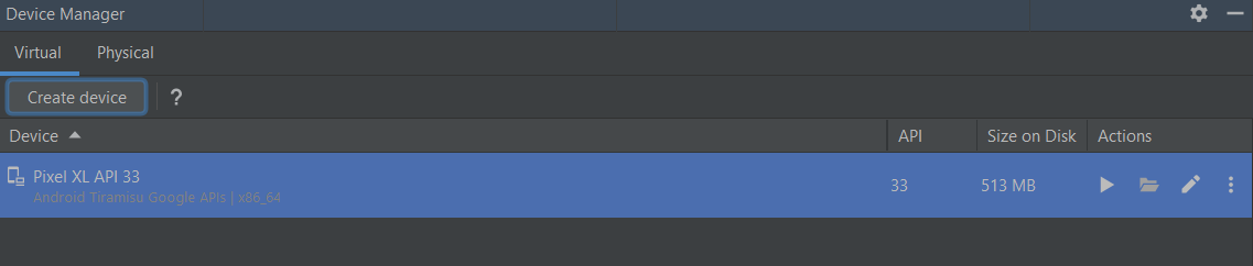 android virtual device
