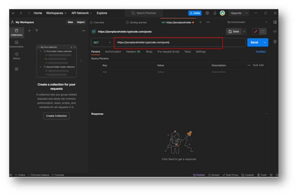 enter URL in postman.